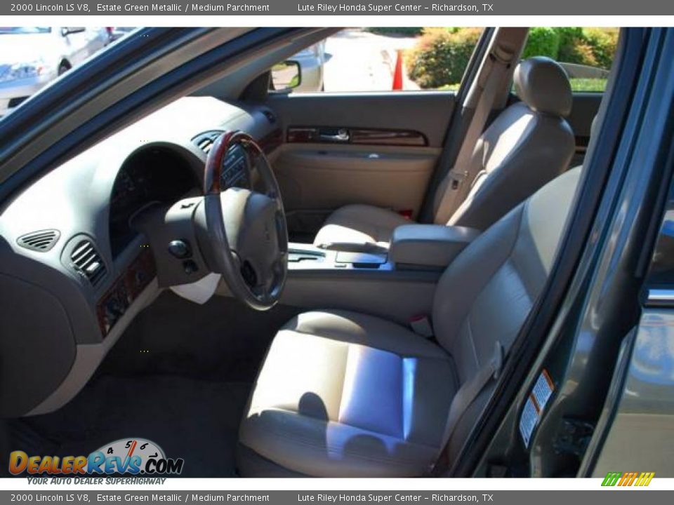 2000 Lincoln LS V8 Estate Green Metallic / Medium Parchment Photo #12