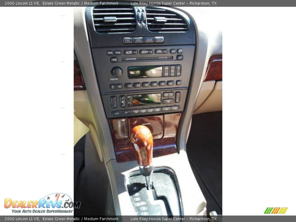 2000 Lincoln LS V8 Estate Green Metallic / Medium Parchment Photo #18