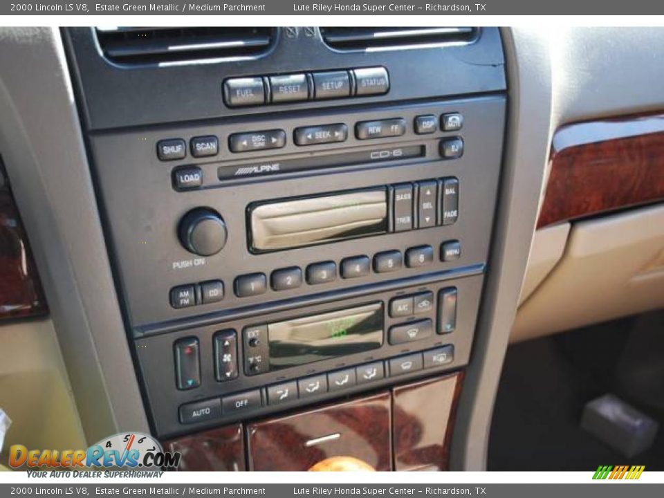 2000 Lincoln LS V8 Estate Green Metallic / Medium Parchment Photo #19