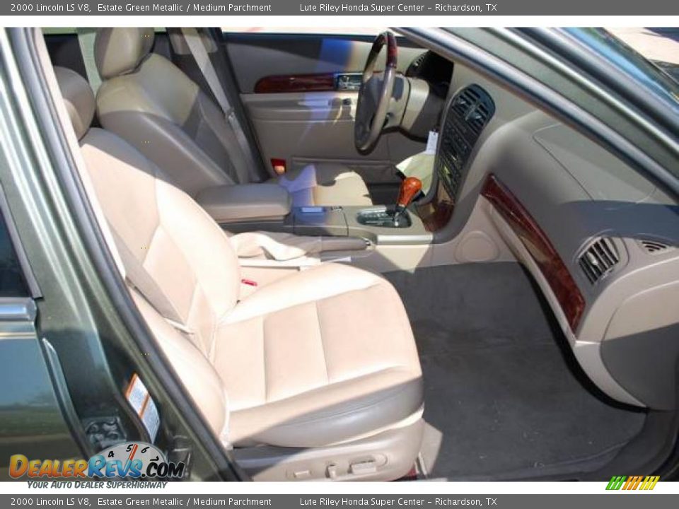 2000 Lincoln LS V8 Estate Green Metallic / Medium Parchment Photo #23