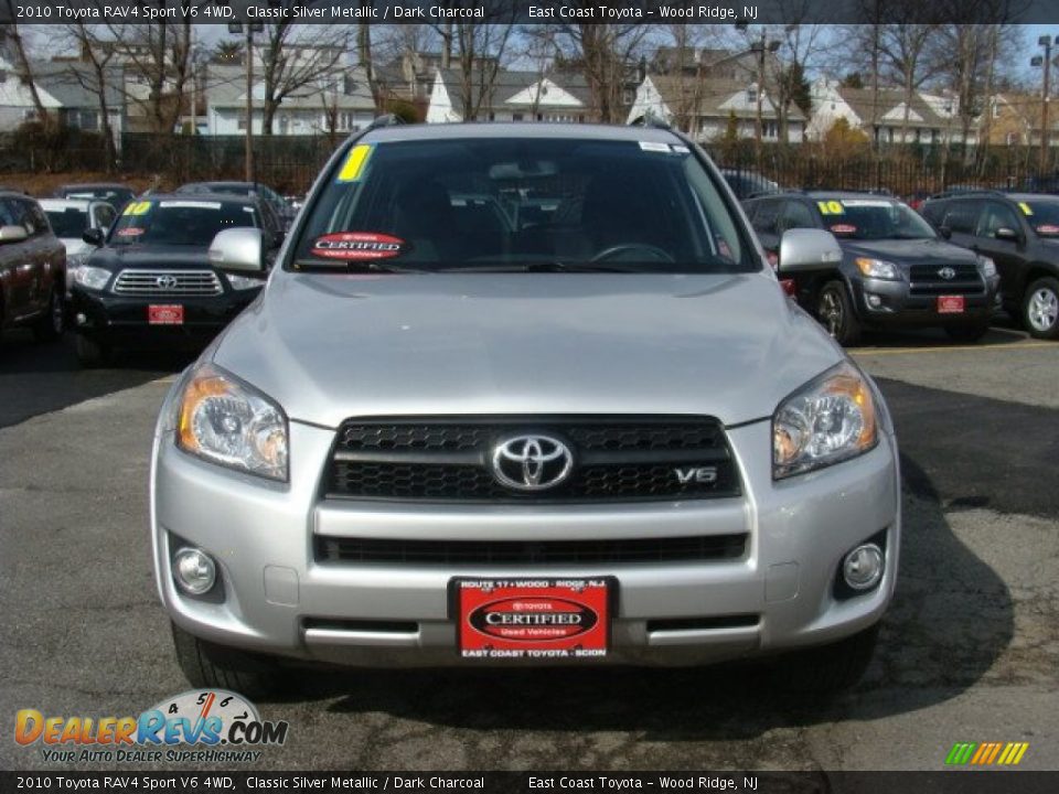 2010 Toyota RAV4 Sport V6 4WD Classic Silver Metallic / Dark Charcoal Photo #2