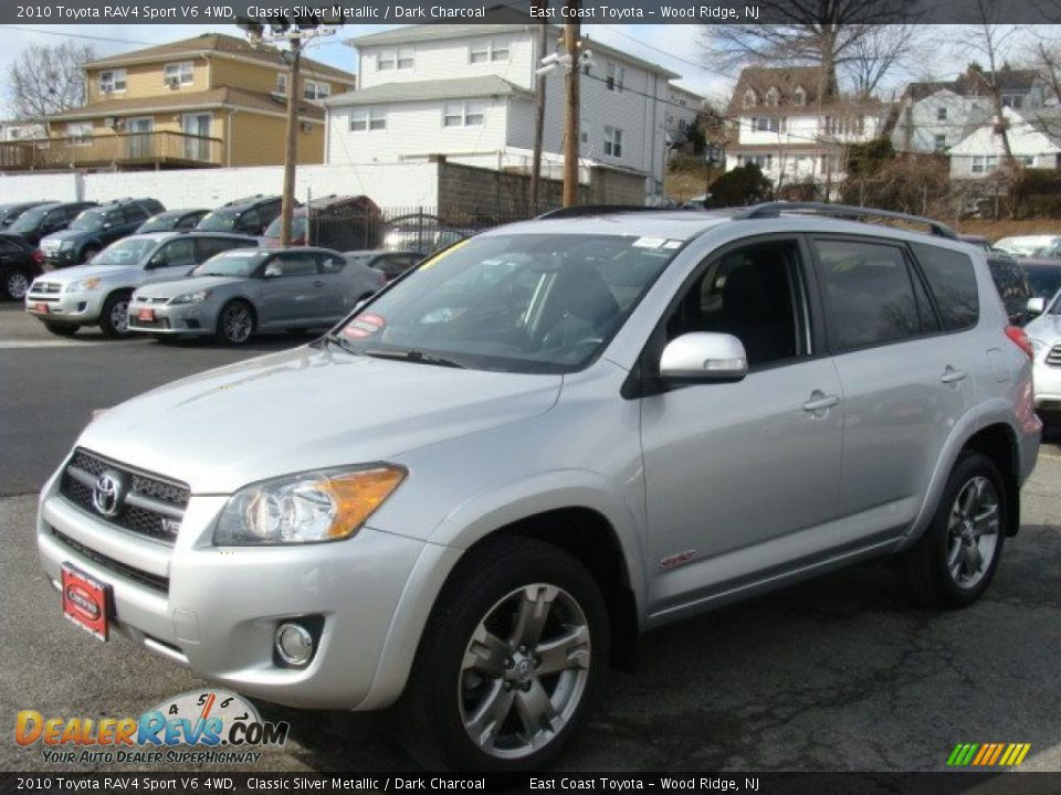 2010 Toyota RAV4 Sport V6 4WD Classic Silver Metallic / Dark Charcoal Photo #3