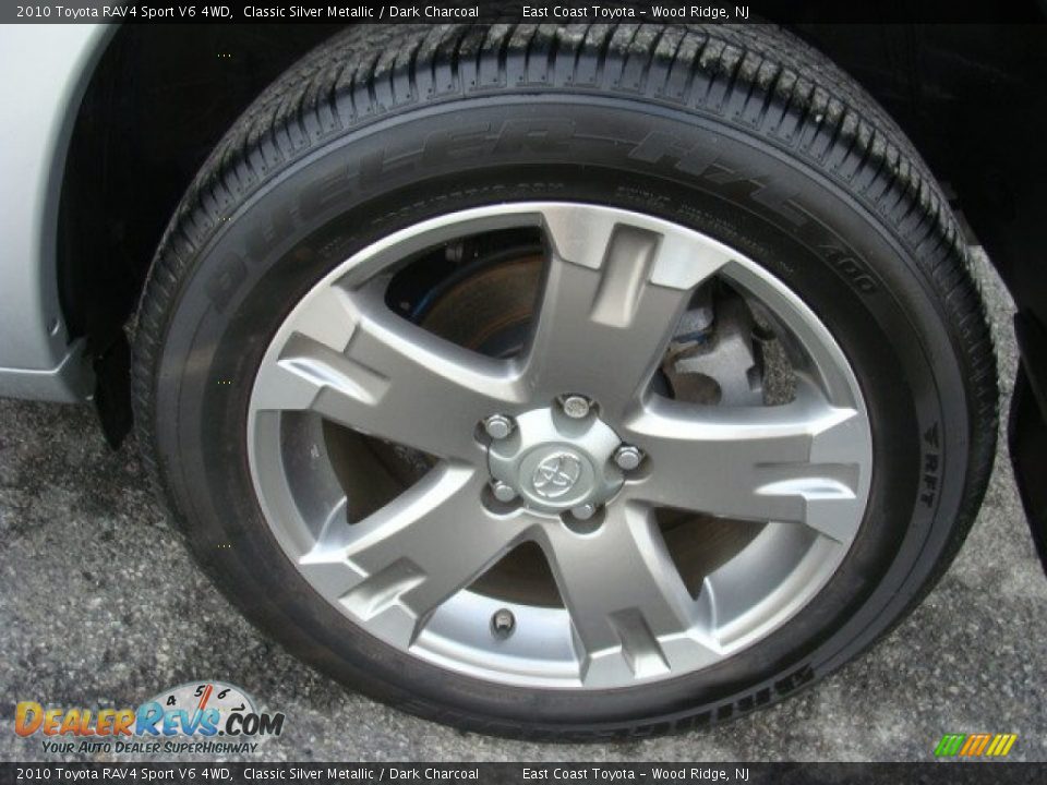 2010 Toyota RAV4 Sport V6 4WD Classic Silver Metallic / Dark Charcoal Photo #14