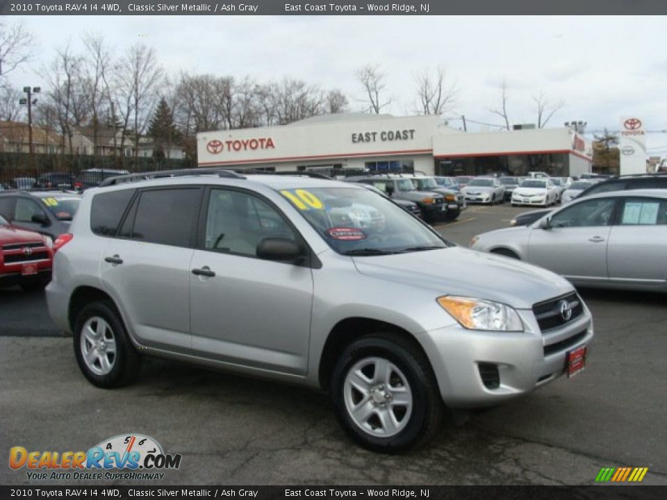 2010 Toyota RAV4 I4 4WD Classic Silver Metallic / Ash Gray Photo #1