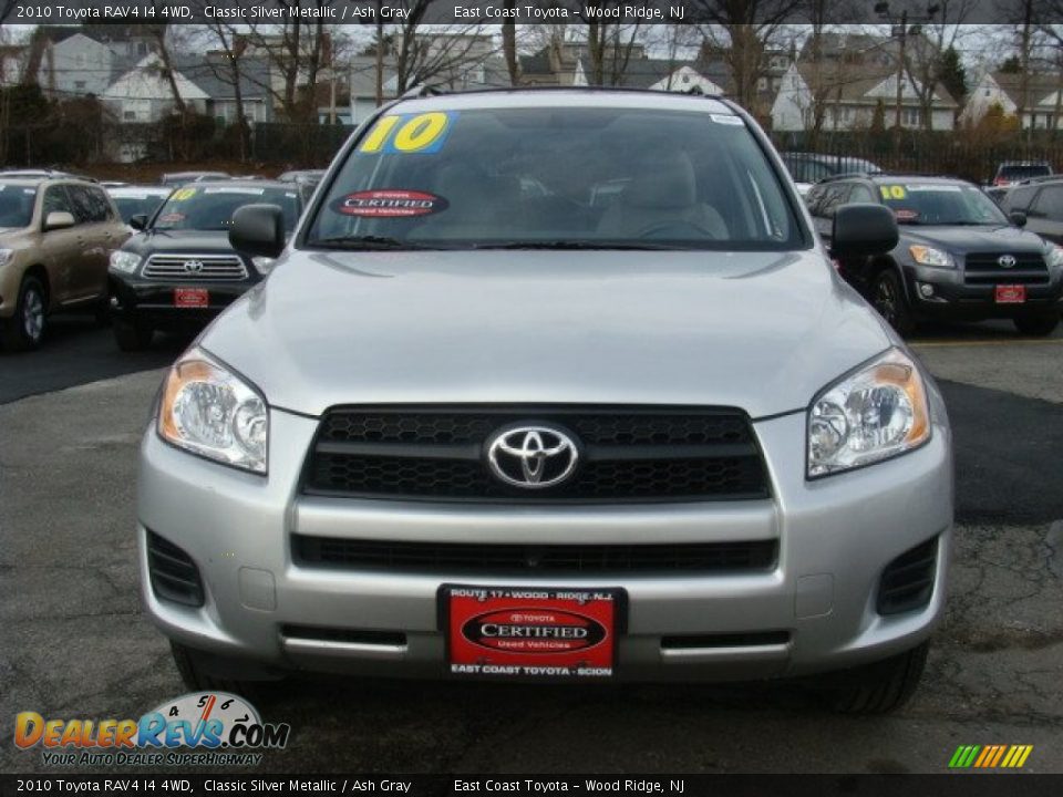 2010 Toyota RAV4 I4 4WD Classic Silver Metallic / Ash Gray Photo #2