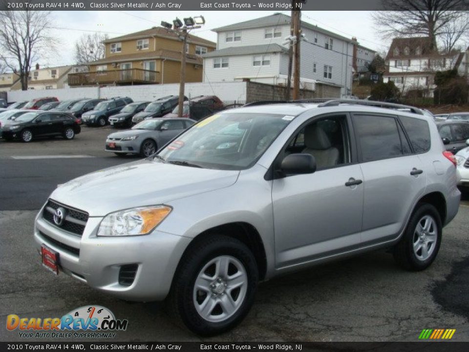 2010 Toyota RAV4 I4 4WD Classic Silver Metallic / Ash Gray Photo #3