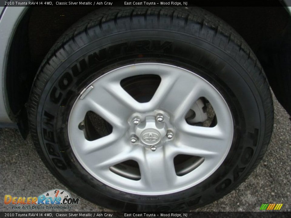 2010 Toyota RAV4 I4 4WD Classic Silver Metallic / Ash Gray Photo #14
