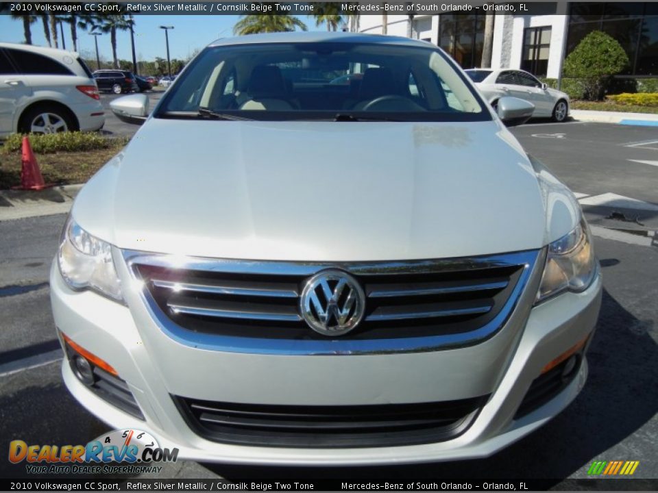 2010 Volkswagen CC Sport Reflex Silver Metallic / Cornsilk Beige Two Tone Photo #2