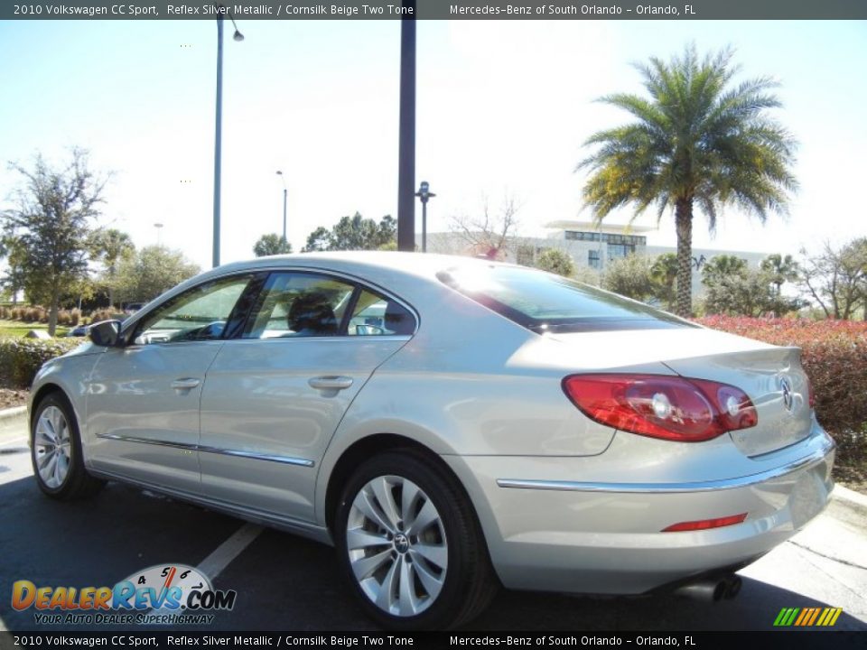 2010 Volkswagen CC Sport Reflex Silver Metallic / Cornsilk Beige Two Tone Photo #5