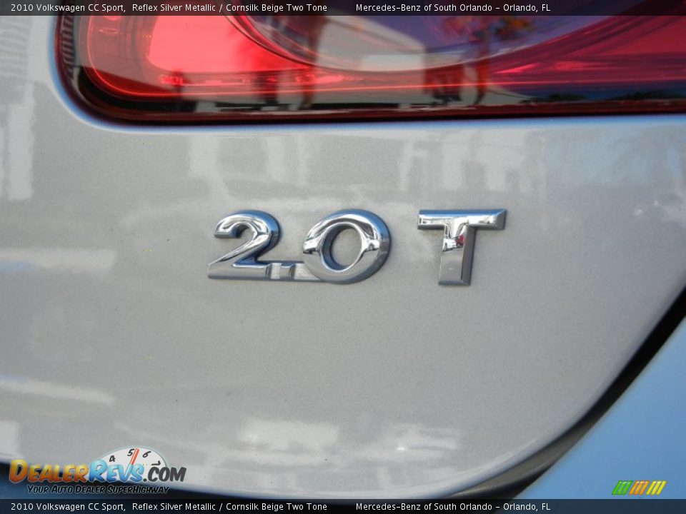 2010 Volkswagen CC Sport Reflex Silver Metallic / Cornsilk Beige Two Tone Photo #9