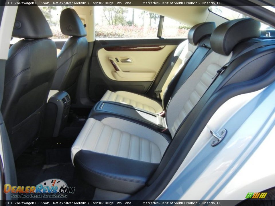 2010 Volkswagen CC Sport Reflex Silver Metallic / Cornsilk Beige Two Tone Photo #14
