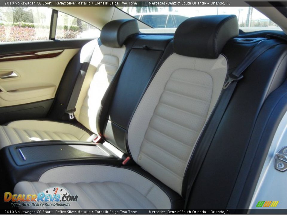 2010 Volkswagen CC Sport Reflex Silver Metallic / Cornsilk Beige Two Tone Photo #15
