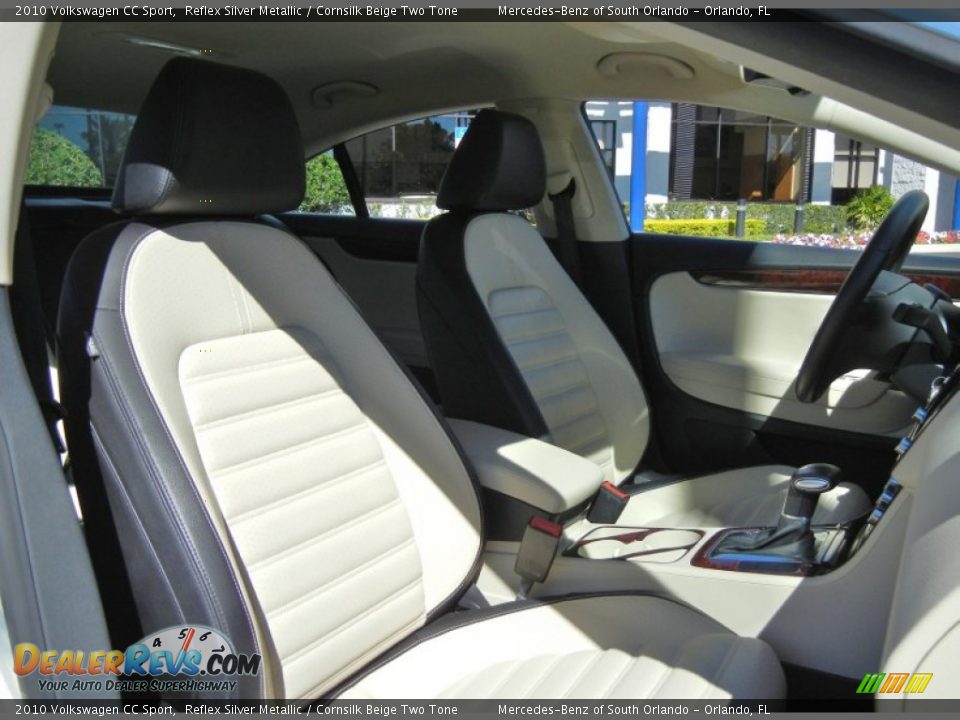 2010 Volkswagen CC Sport Reflex Silver Metallic / Cornsilk Beige Two Tone Photo #17