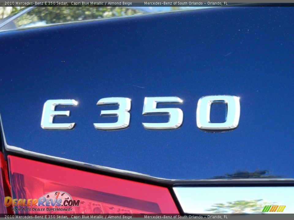 2010 Mercedes-Benz E 350 Sedan Capri Blue Metallic / Almond Beige Photo #9