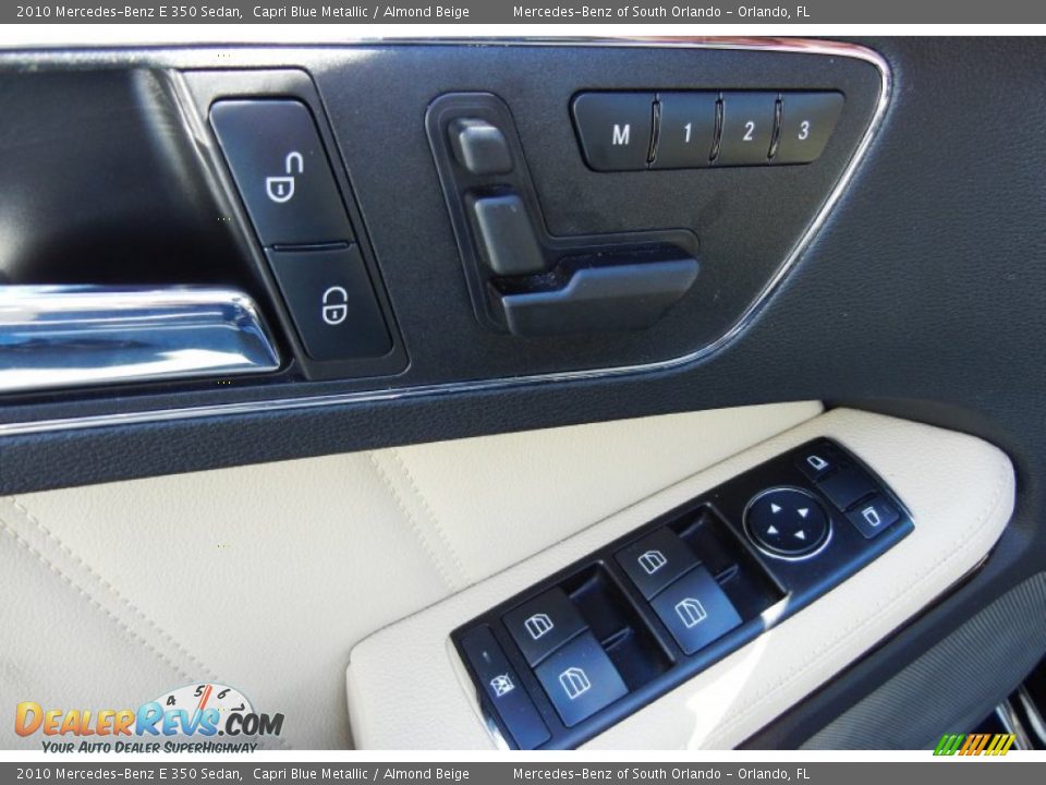 2010 Mercedes-Benz E 350 Sedan Capri Blue Metallic / Almond Beige Photo #13