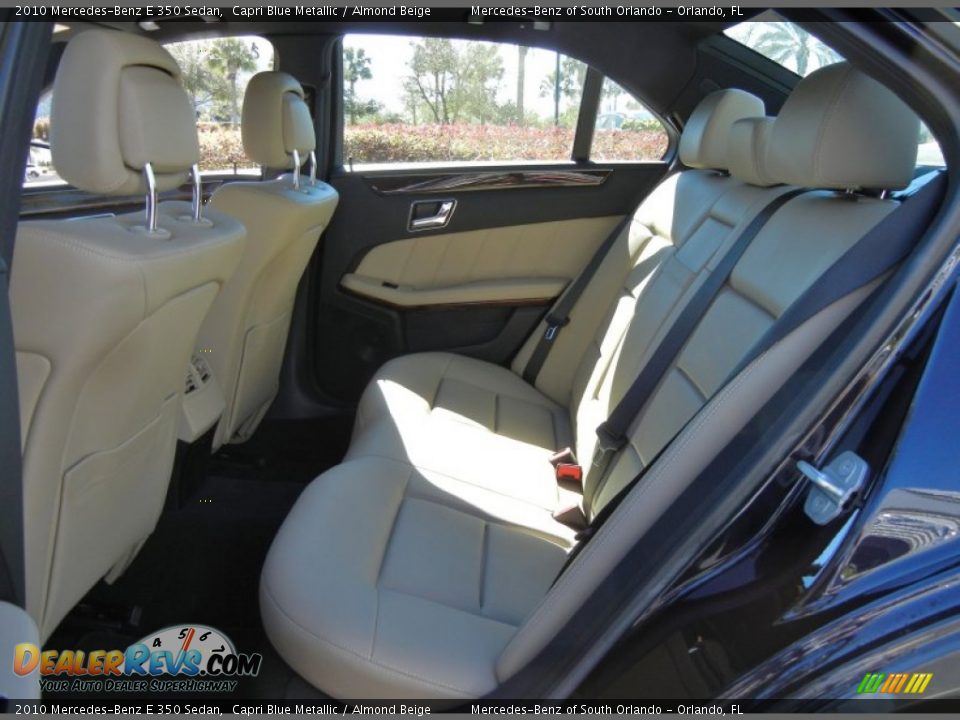2010 Mercedes-Benz E 350 Sedan Capri Blue Metallic / Almond Beige Photo #14