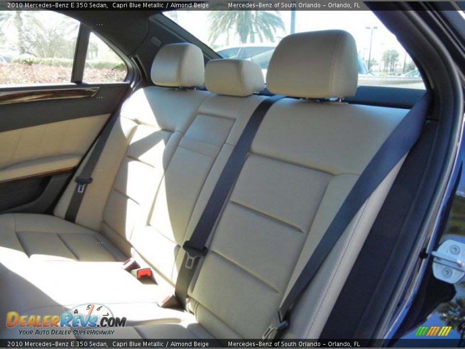 2010 Mercedes-Benz E 350 Sedan Capri Blue Metallic / Almond Beige Photo #15