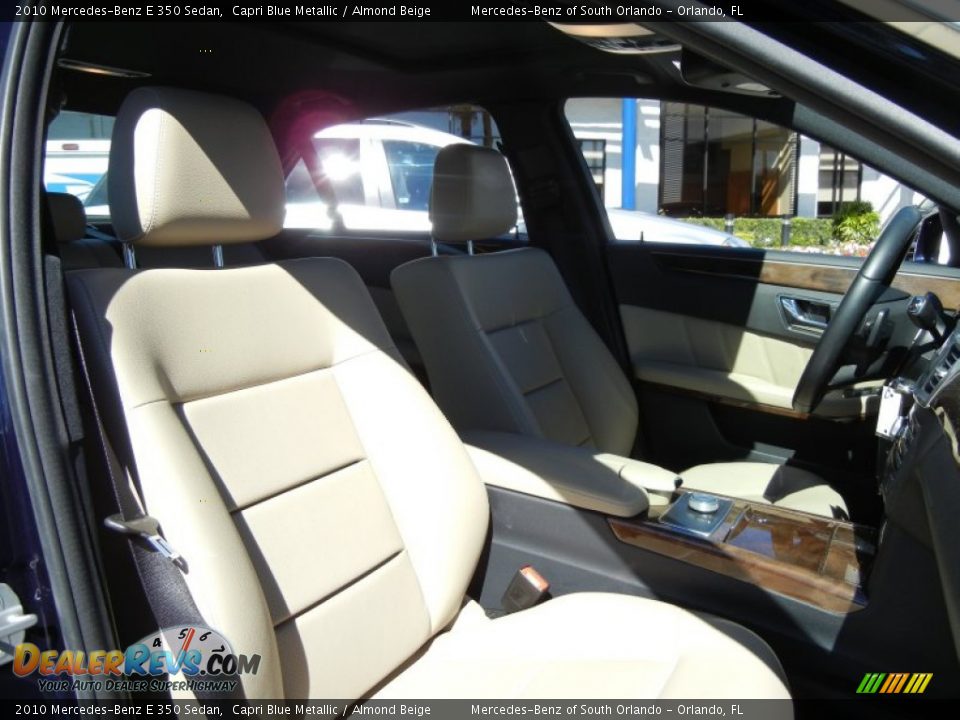 2010 Mercedes-Benz E 350 Sedan Capri Blue Metallic / Almond Beige Photo #17