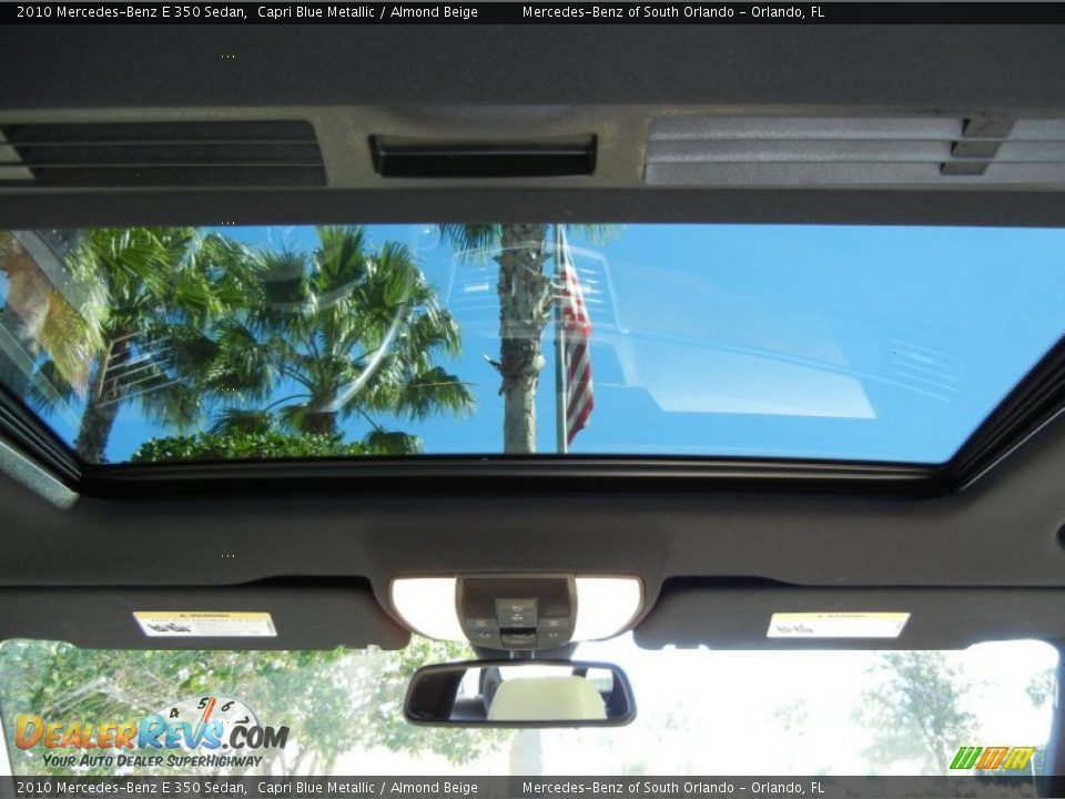 2010 Mercedes-Benz E 350 Sedan Capri Blue Metallic / Almond Beige Photo #18
