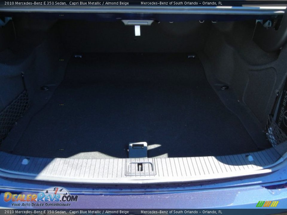 2010 Mercedes-Benz E 350 Sedan Capri Blue Metallic / Almond Beige Photo #25