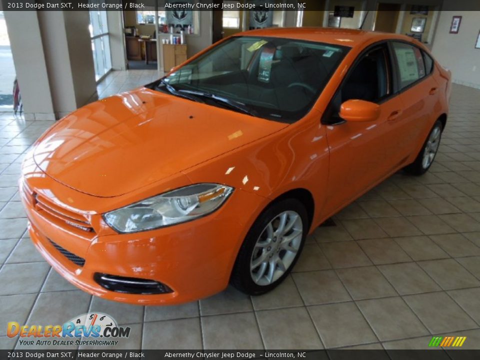 2013 Dodge Dart SXT Header Orange / Black Photo #1