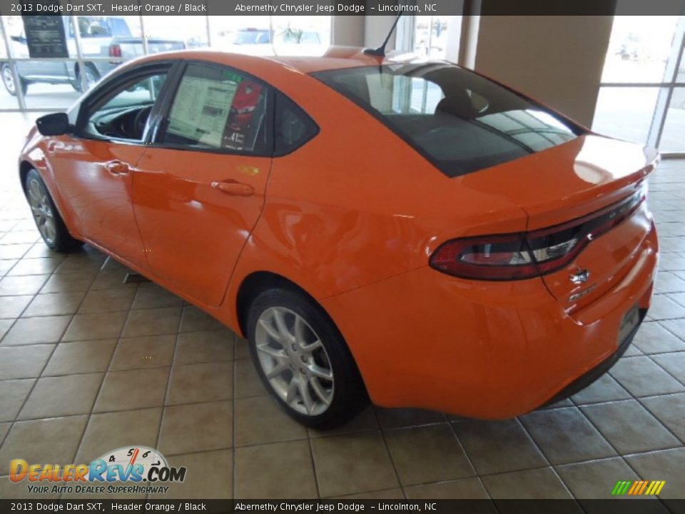 2013 Dodge Dart SXT Header Orange / Black Photo #4