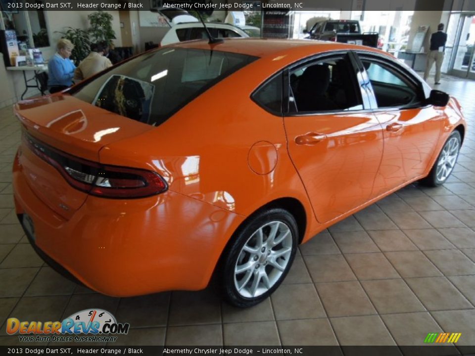 2013 Dodge Dart SXT Header Orange / Black Photo #5