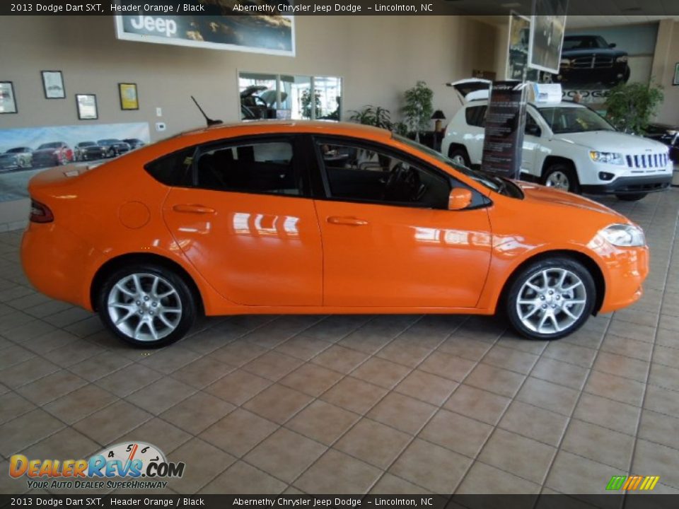 2013 Dodge Dart SXT Header Orange / Black Photo #6