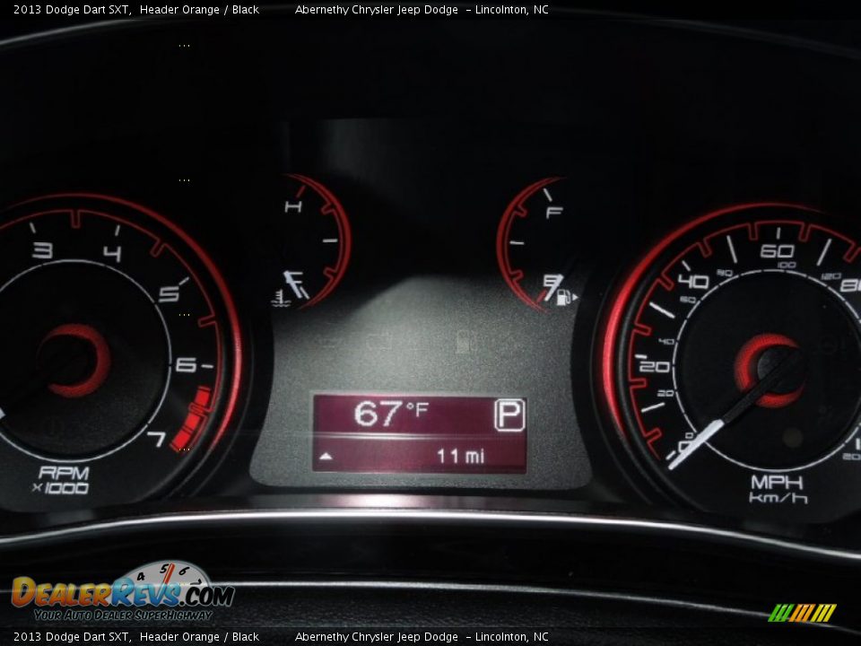 2013 Dodge Dart SXT Header Orange / Black Photo #16