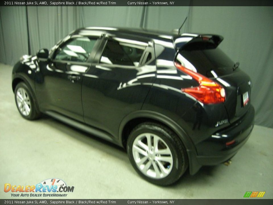 2011 Nissan Juke SL AWD Sapphire Black / Black/Red w/Red Trim Photo #3