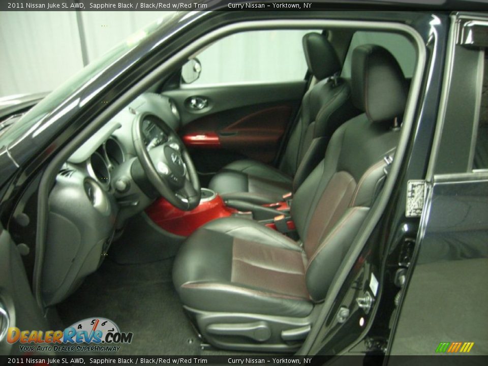 2011 Nissan Juke SL AWD Sapphire Black / Black/Red w/Red Trim Photo #9