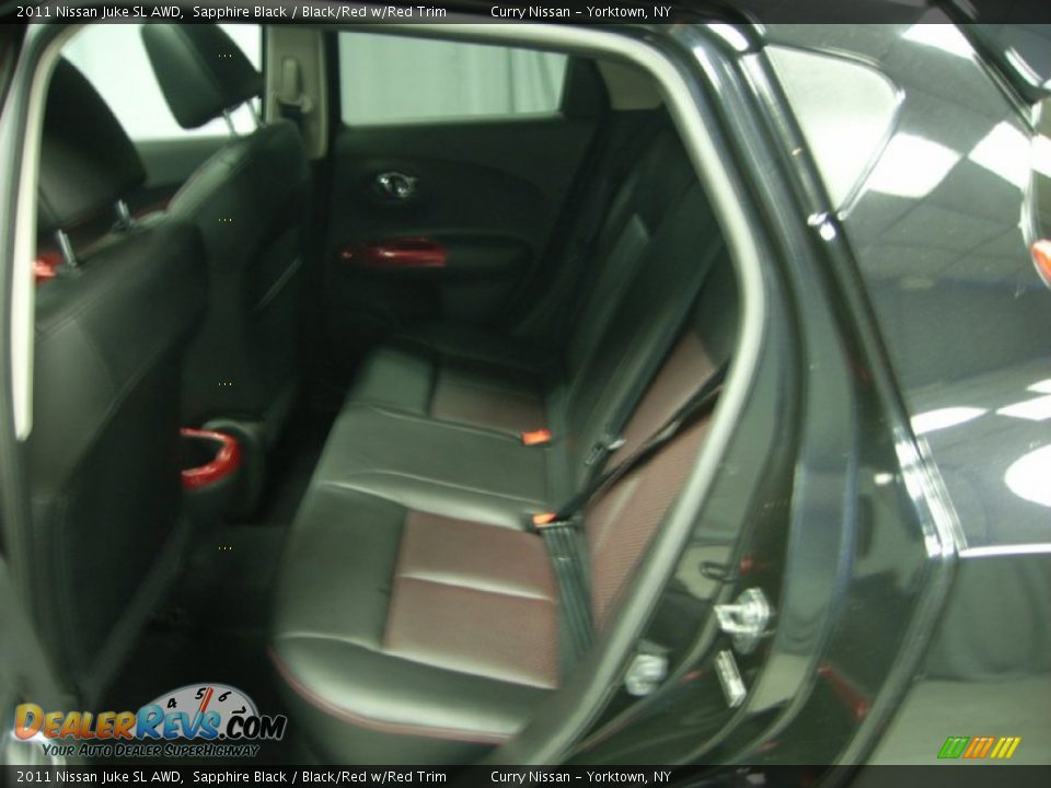 2011 Nissan Juke SL AWD Sapphire Black / Black/Red w/Red Trim Photo #10