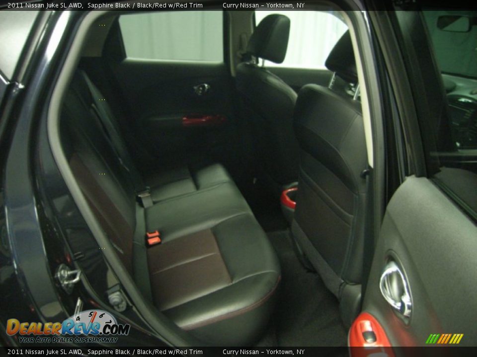 2011 Nissan Juke SL AWD Sapphire Black / Black/Red w/Red Trim Photo #12
