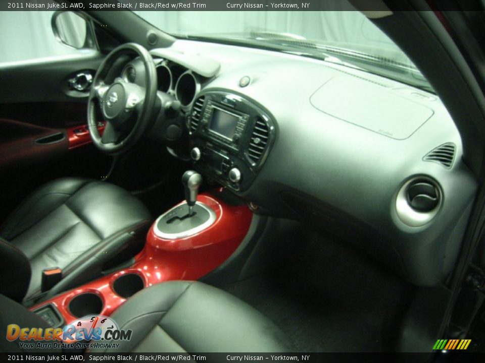 2011 Nissan Juke SL AWD Sapphire Black / Black/Red w/Red Trim Photo #14