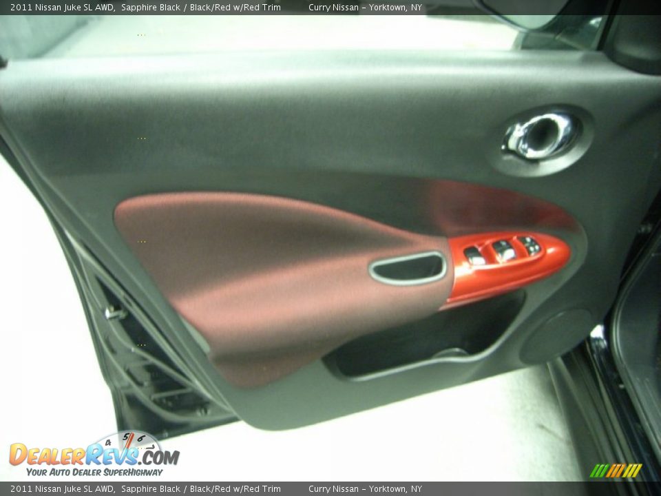 2011 Nissan Juke SL AWD Sapphire Black / Black/Red w/Red Trim Photo #16