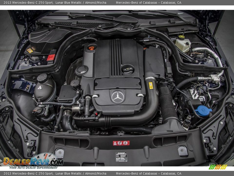 2013 Mercedes-Benz C 250 Sport Lunar Blue Metallic / Almond/Mocha Photo #9