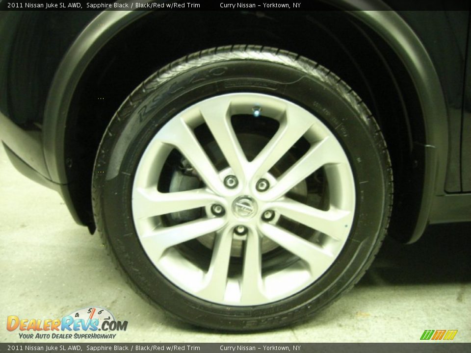 2011 Nissan Juke SL AWD Sapphire Black / Black/Red w/Red Trim Photo #20