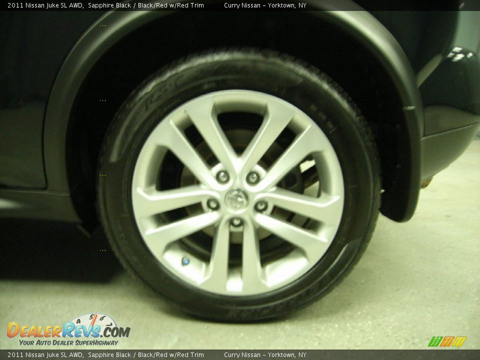 2011 Nissan Juke SL AWD Sapphire Black / Black/Red w/Red Trim Photo #21