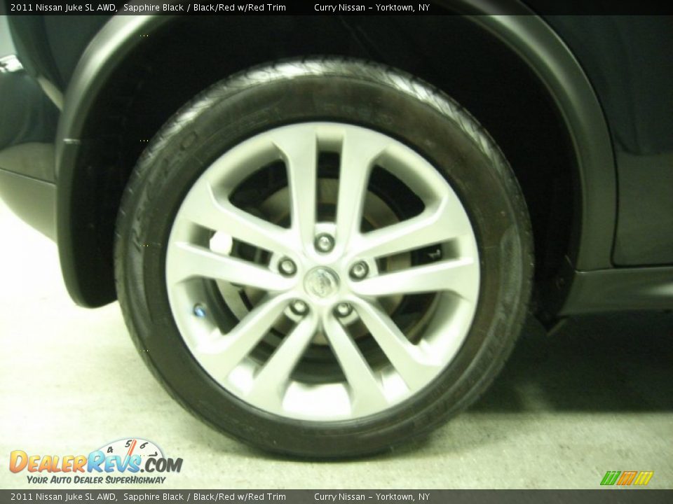 2011 Nissan Juke SL AWD Sapphire Black / Black/Red w/Red Trim Photo #22