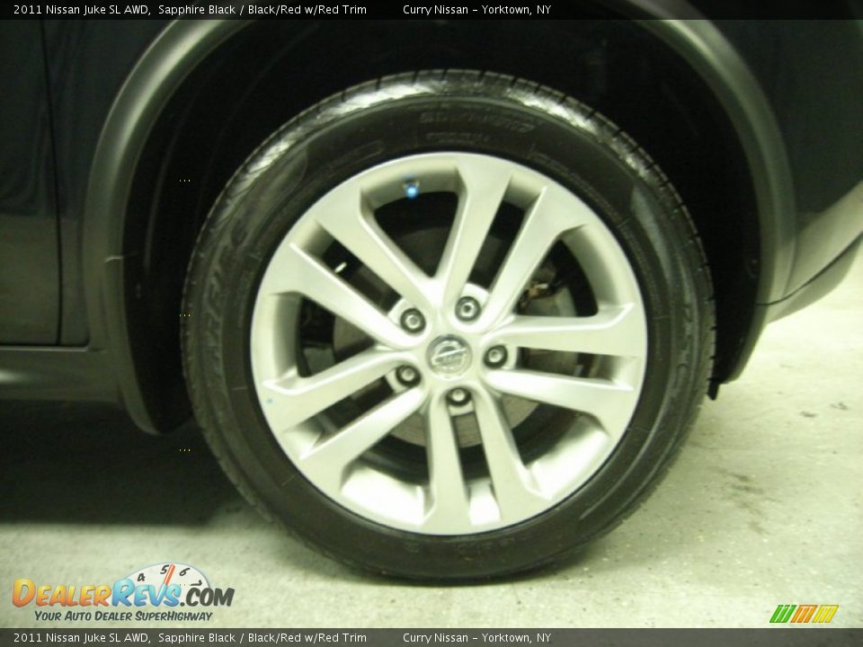 2011 Nissan Juke SL AWD Sapphire Black / Black/Red w/Red Trim Photo #23