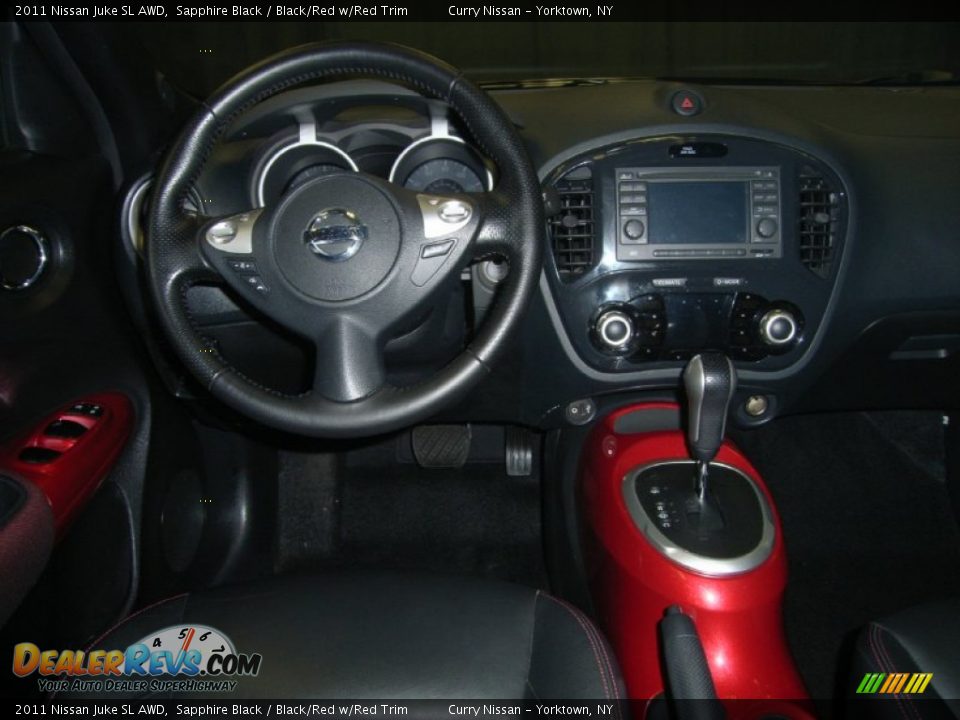 2011 Nissan Juke SL AWD Sapphire Black / Black/Red w/Red Trim Photo #24