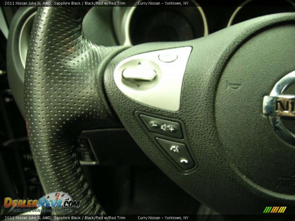 2011 Nissan Juke SL AWD Sapphire Black / Black/Red w/Red Trim Photo #28