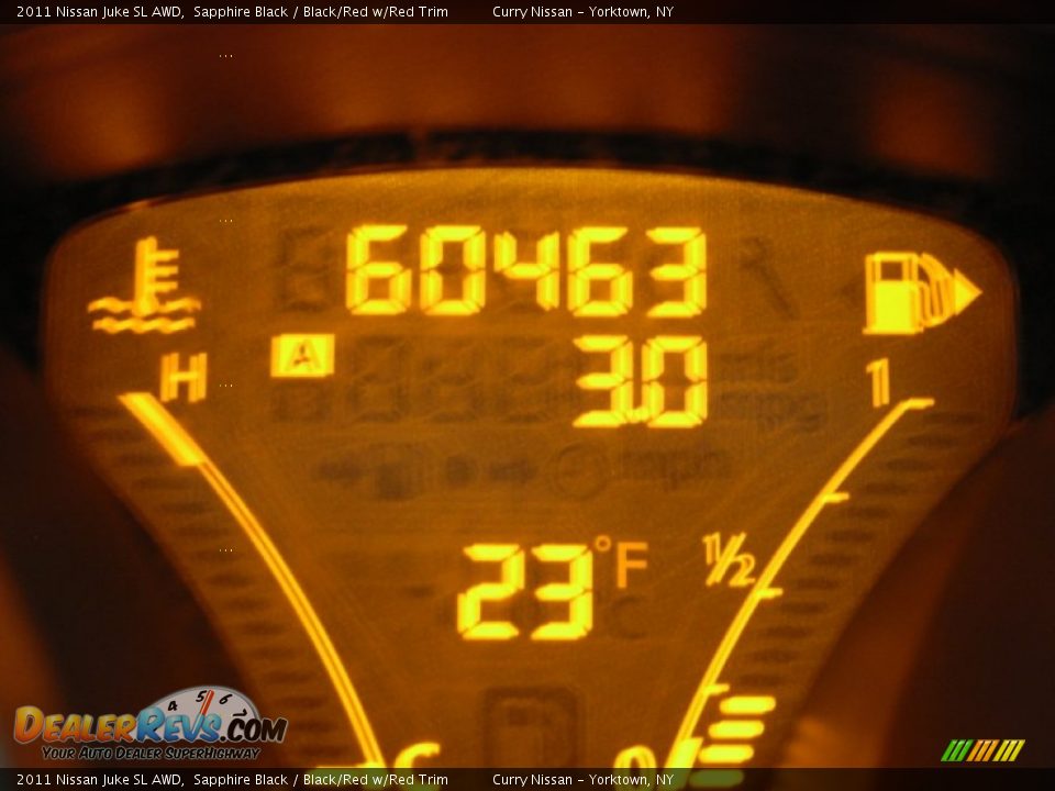 2011 Nissan Juke SL AWD Sapphire Black / Black/Red w/Red Trim Photo #31