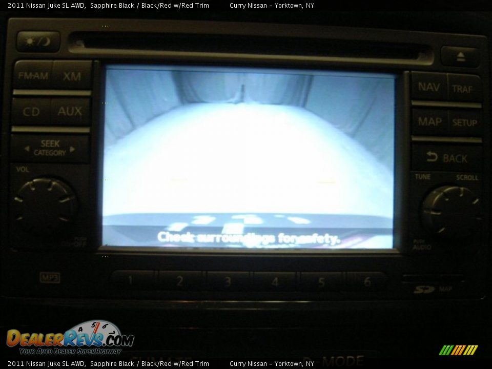 2011 Nissan Juke SL AWD Sapphire Black / Black/Red w/Red Trim Photo #33