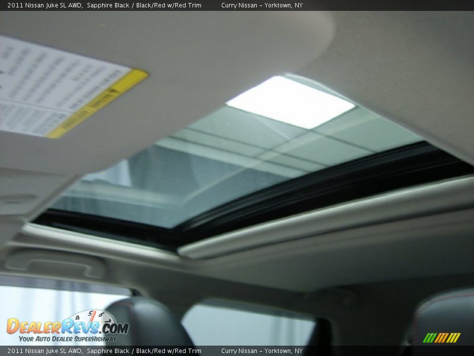 2011 Nissan Juke SL AWD Sapphire Black / Black/Red w/Red Trim Photo #35