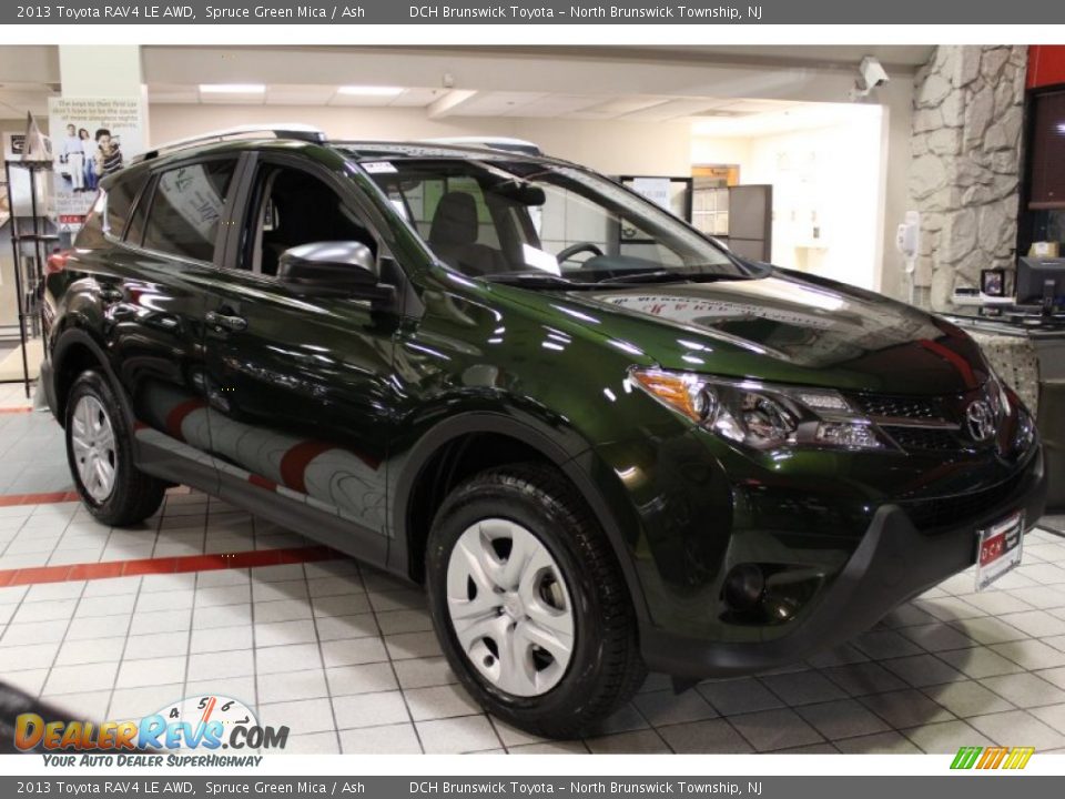 2013 Toyota RAV4 LE AWD Spruce Green Mica / Ash Photo #1