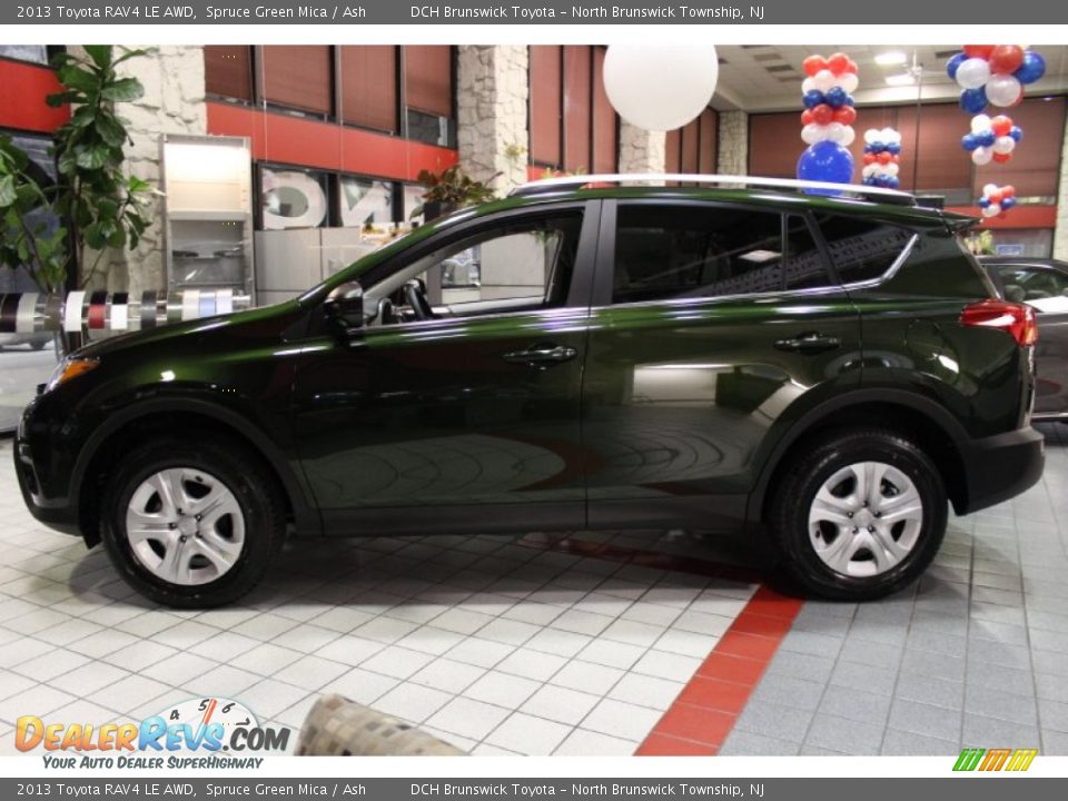 Spruce Green Mica 2013 Toyota RAV4 LE AWD Photo #4