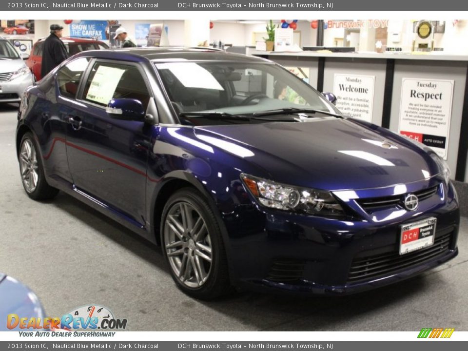 2013 Scion tC Nautical Blue Metallic / Dark Charcoal Photo #1