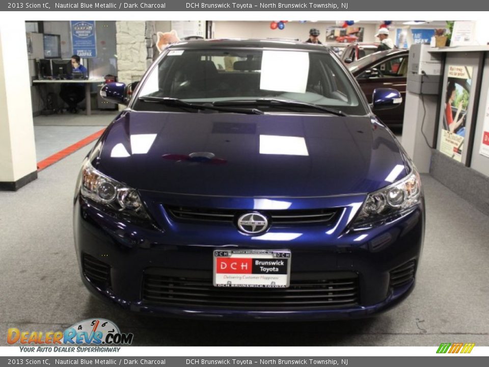 2013 Scion tC Nautical Blue Metallic / Dark Charcoal Photo #2