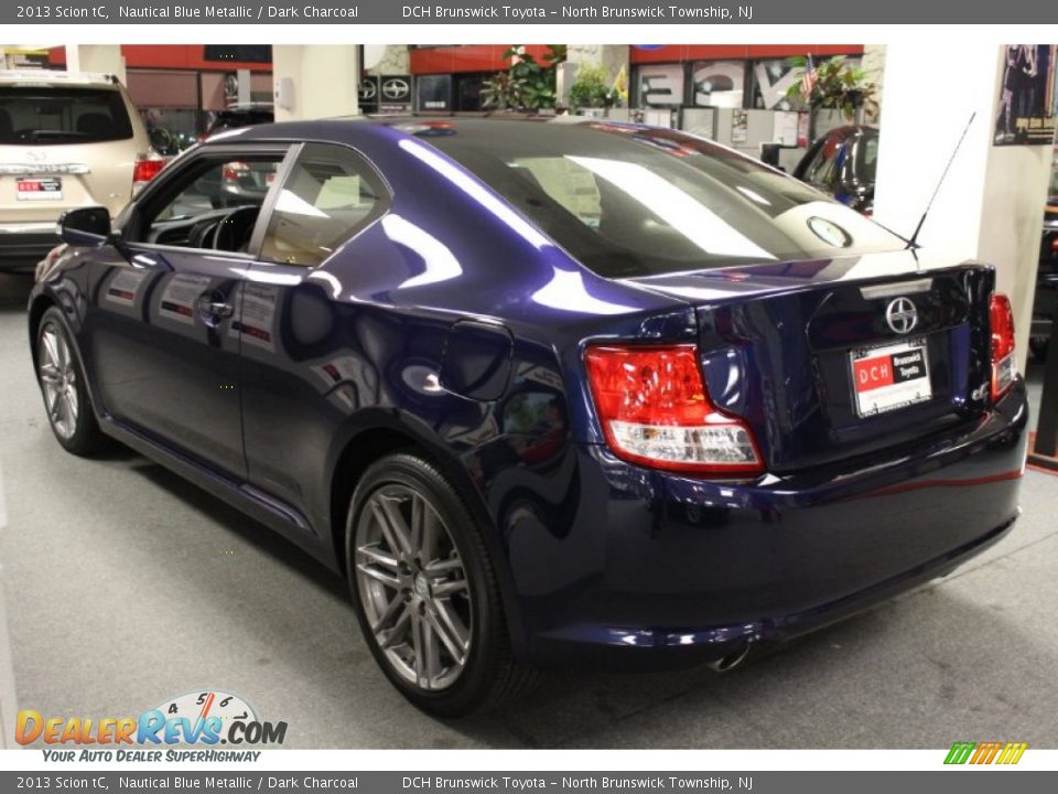 2013 Scion tC Nautical Blue Metallic / Dark Charcoal Photo #3